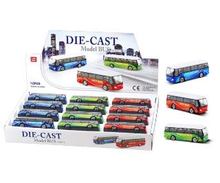 Obrázek z Autobus kovový 9cm, 3dr (12) 